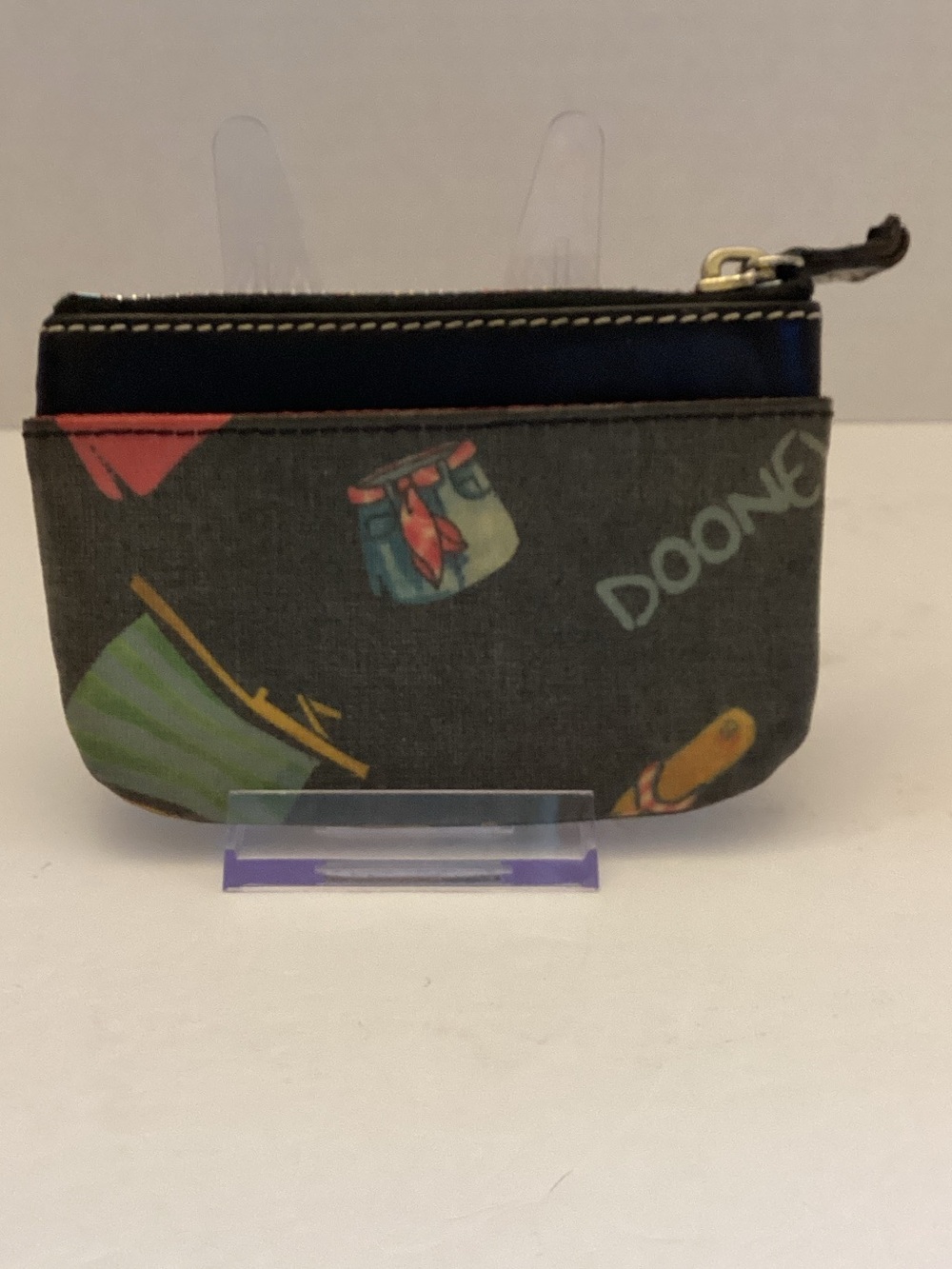 Dooney & Bourke Y2K Summer Beach Rainbow Zip Coin